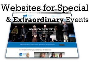 Websites for Special & Extraordinary Events